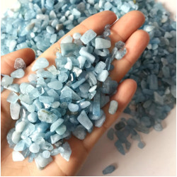 AZ Trading & Import RK460AQM 1 lbs Aquamarine Tumbled Chips Stone