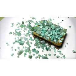 AZ Trading & Import RK460G 1 lbs Green Aveturine Tumbled Chips Stone