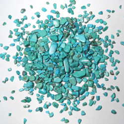 AZ Trading & Import RK460TUR 1 lbs Howlite Turquoise Tumbled Chips Stone