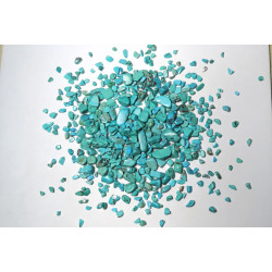 1 lbs Howlite Turquoise Tumbled Chips Stone