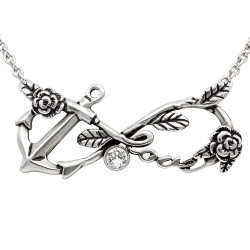 Controse CN167 Infinity Love Anchor Necklace