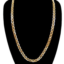 9 mm & 30 in. 14K Gold Plated Chain Link Necklace