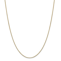 Quality Gold BOX087-16 0.90 mm x 16 in. 14K Yellow Gold Box Chain