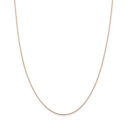 Lockets RSC20-18 14K Gold Rose Gold 1.0 mm D & C Cable Chain